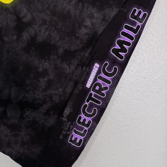 Insomniac Shirt Men Large Electric Mile Rave EDM Tie Dye Smiley Face Long Sleeve - Picture 5 of 10